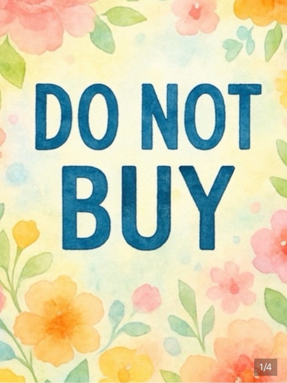 Do not purchase
